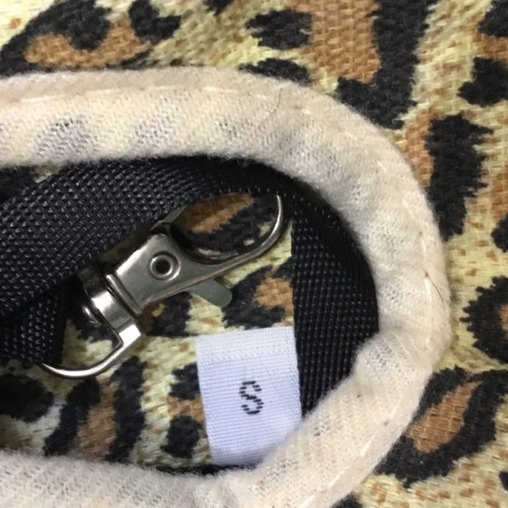 Leopard Print dog backpack carrier - Yellow/Brown